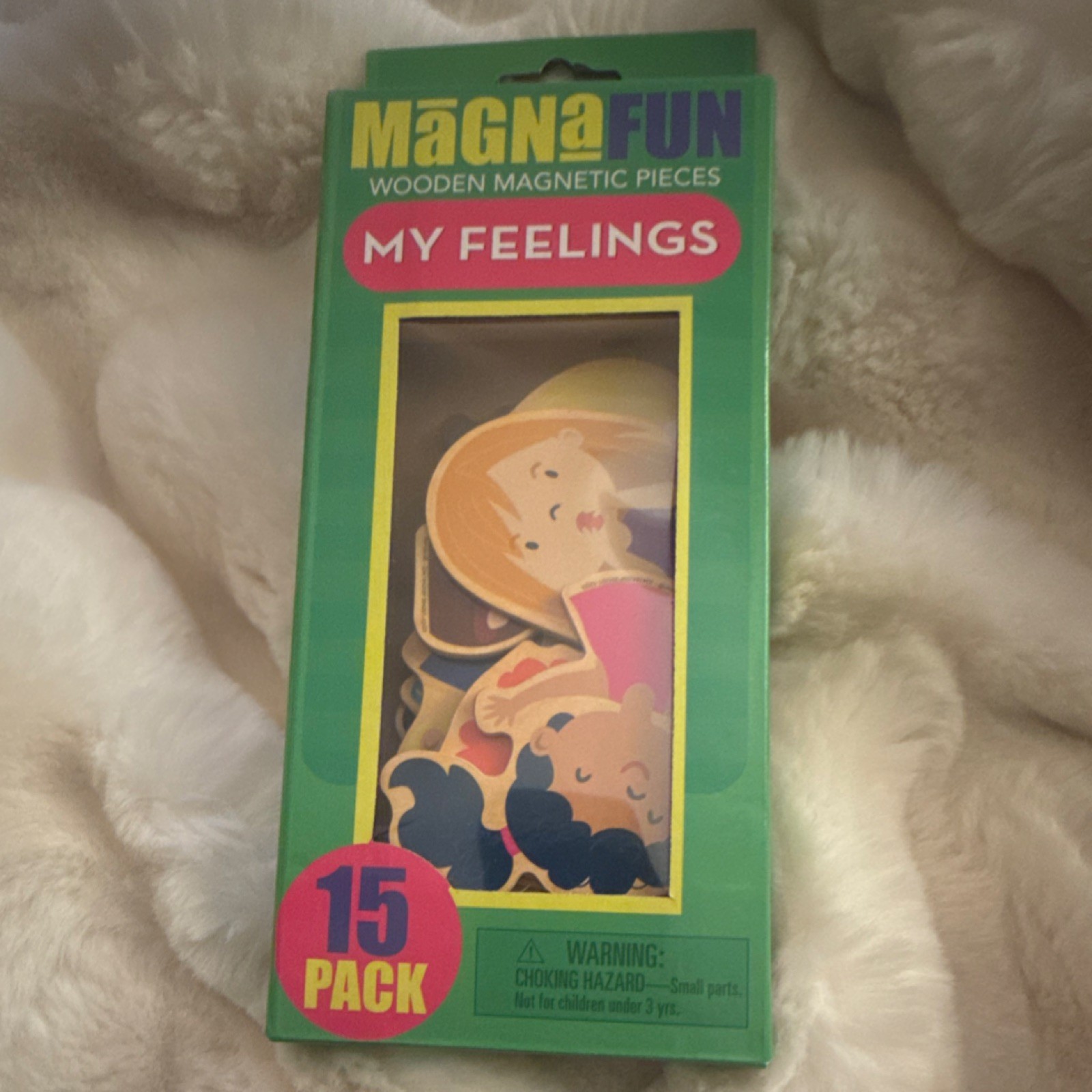 Bendon Magnafun Wooden Magnetic Pieces My Feelings Emotions 15 Pack