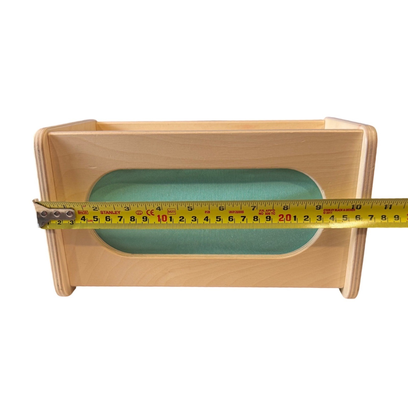 Lovevery Mystery Box Wooden Montessori Sensory Tactile Toy Teal STEM Box Only