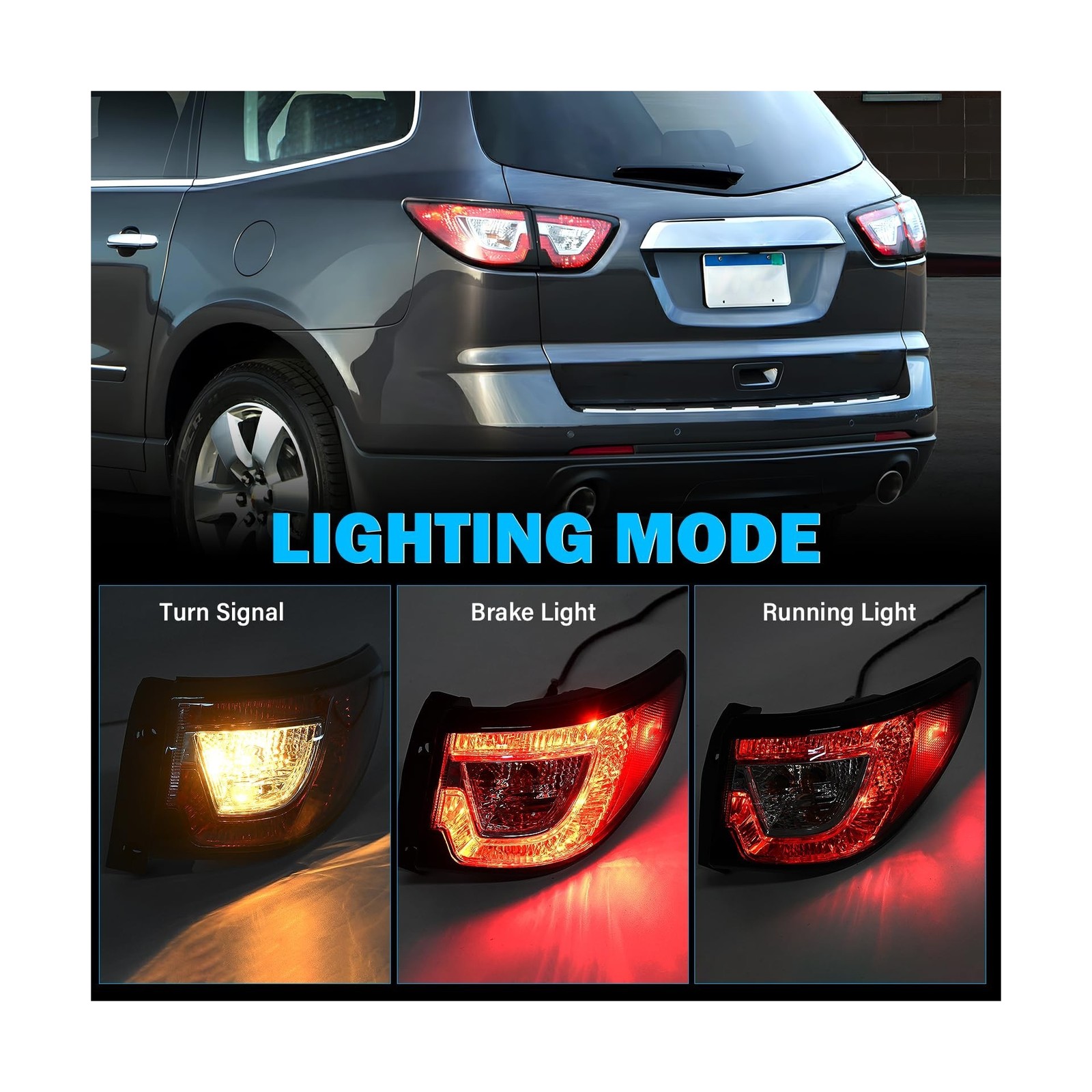 Tail Lights Assembly Compatible with 2013 2014 2015 2016 2017 Chevy Traverse …