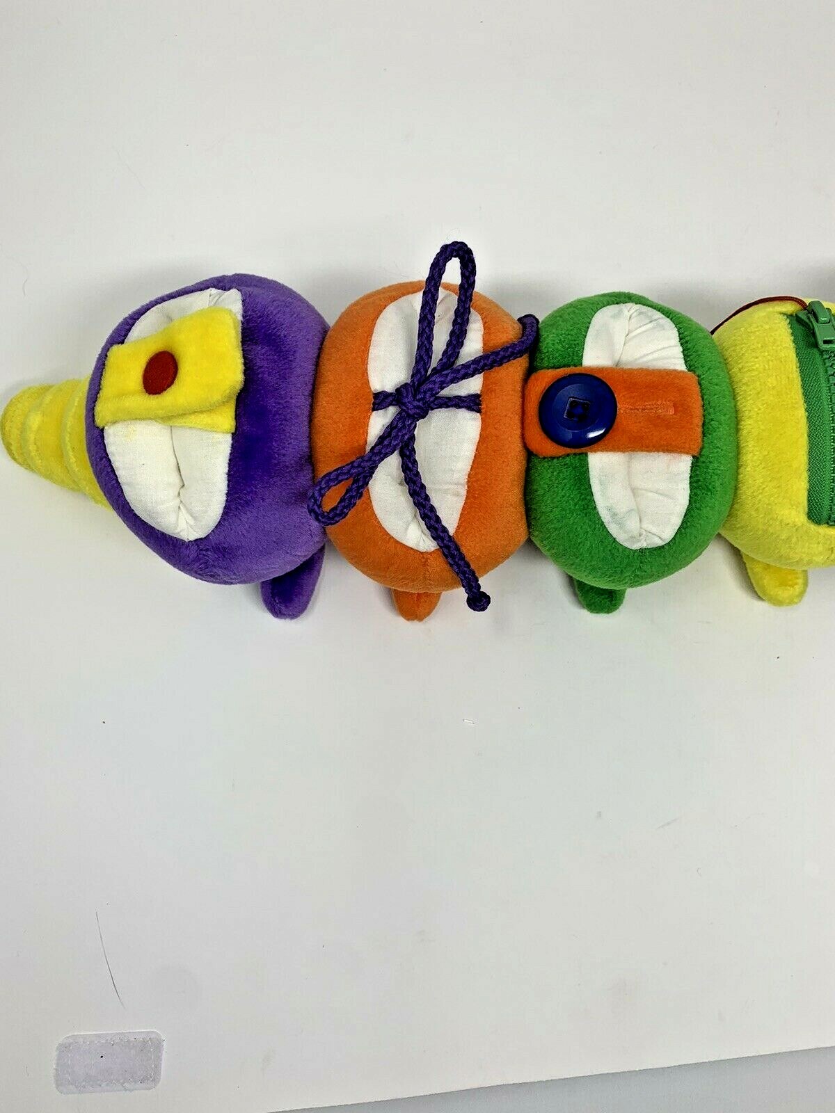 21″ Discovery Toys Caterpillar Dress-A-Pillar Plush Learning Toy 2012 Used