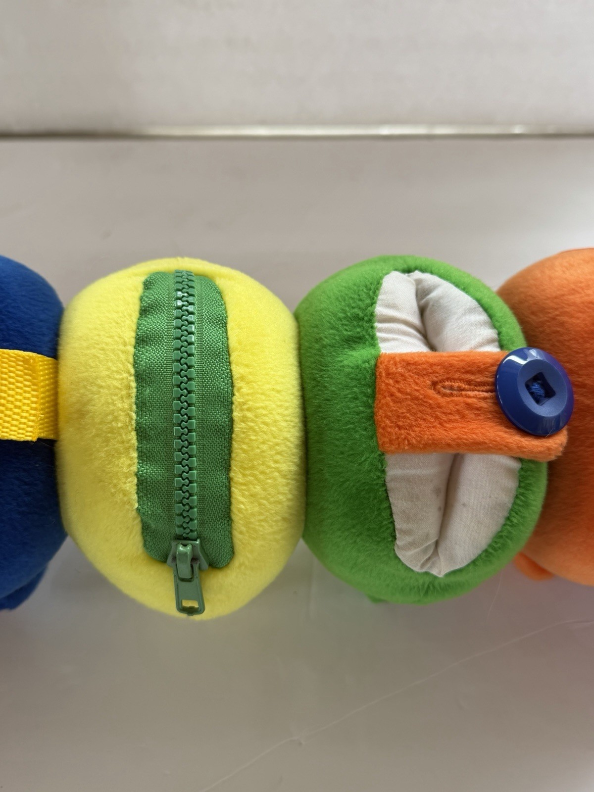21″ Caterpillar Dress-A-Pillar Plush Learning Toy Button Zip Snap Discovery Toys