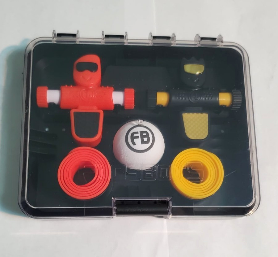 Foosbots – Set of 2 Foosbots with Silicone Goal Lines & Ball – New