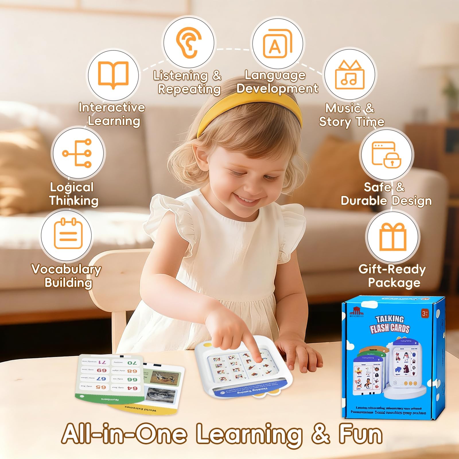Talking Flash Cards for Toddlers – 700+ Words, Stories Songs for Learning