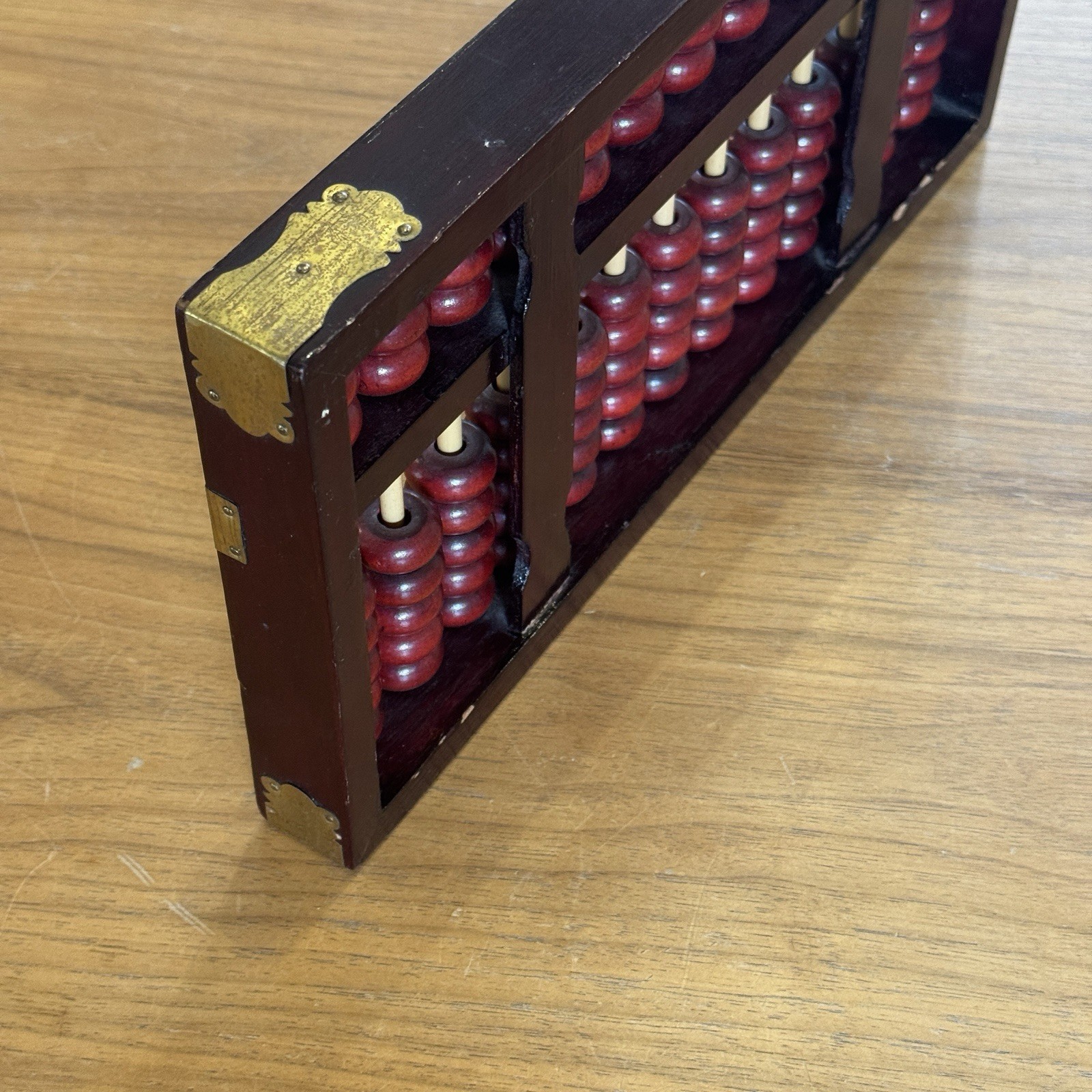 Vintage Chinese Wooden Rare Abacus Board 91 Beads 37cm x 19cm