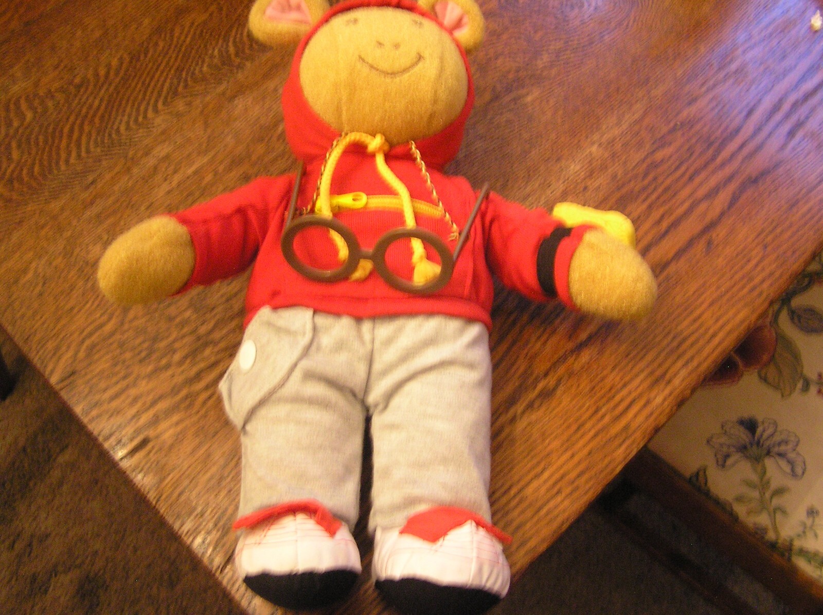 1996 Hasbro PlaySkool 15″ DRESS & PLAY Learning ARTHUR Plush Stuffed Animal Toy