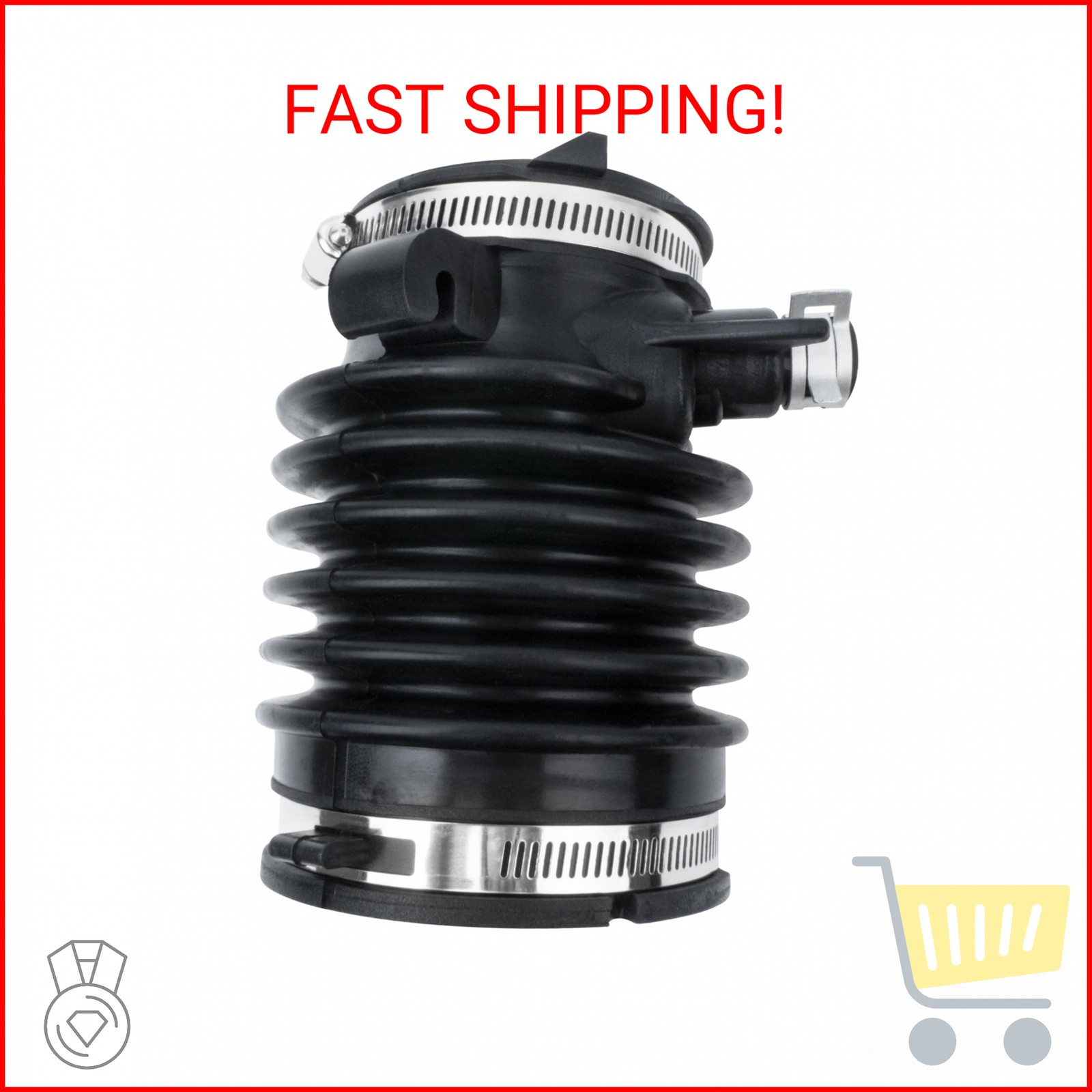 17228-R70-A01 Air Cleaner Intake Hose Tube With Clamps for 2008-2012 Honda Accor