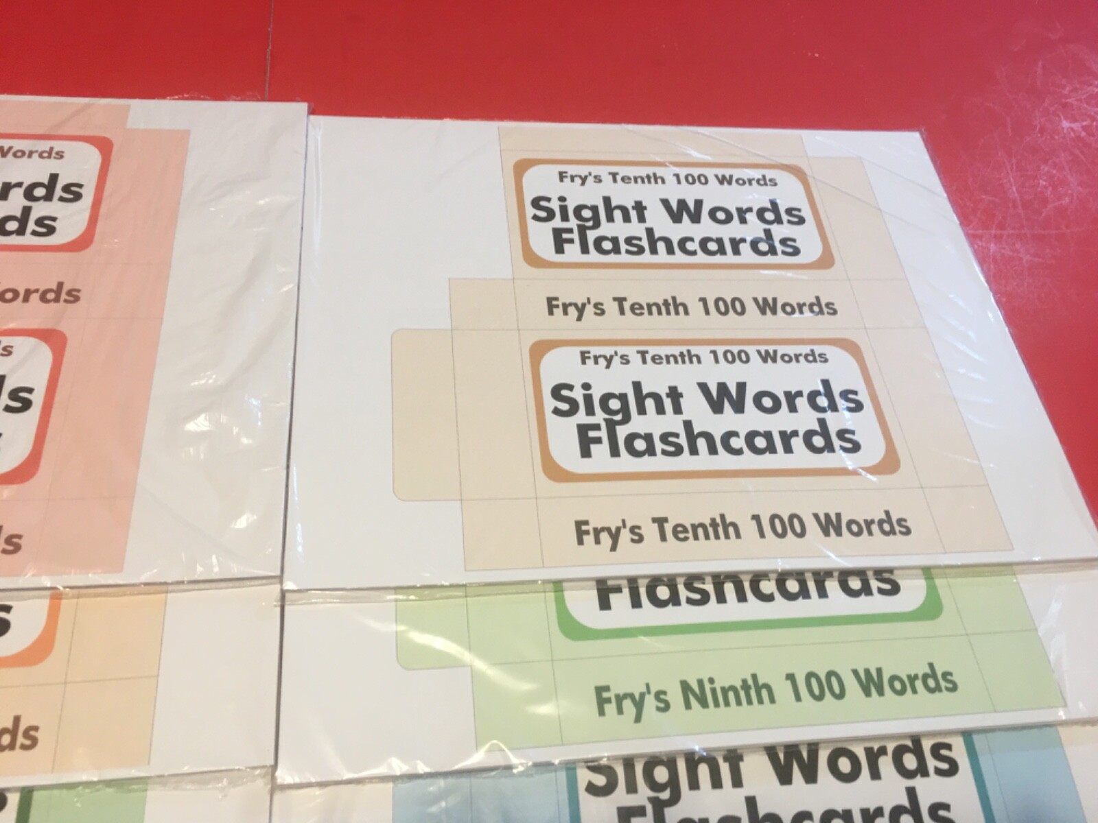 DIY – Fry’s 1000 Sight Words set – Reading – PRINTED & UNCUT – 1000 cards