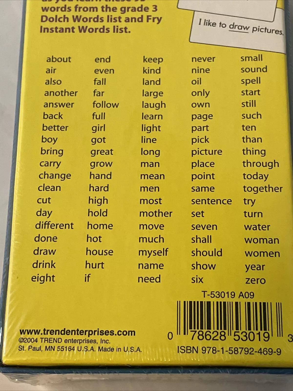 Trend Sight Words Flash Cards Level 3 Learn to Read and Write Kids Learning