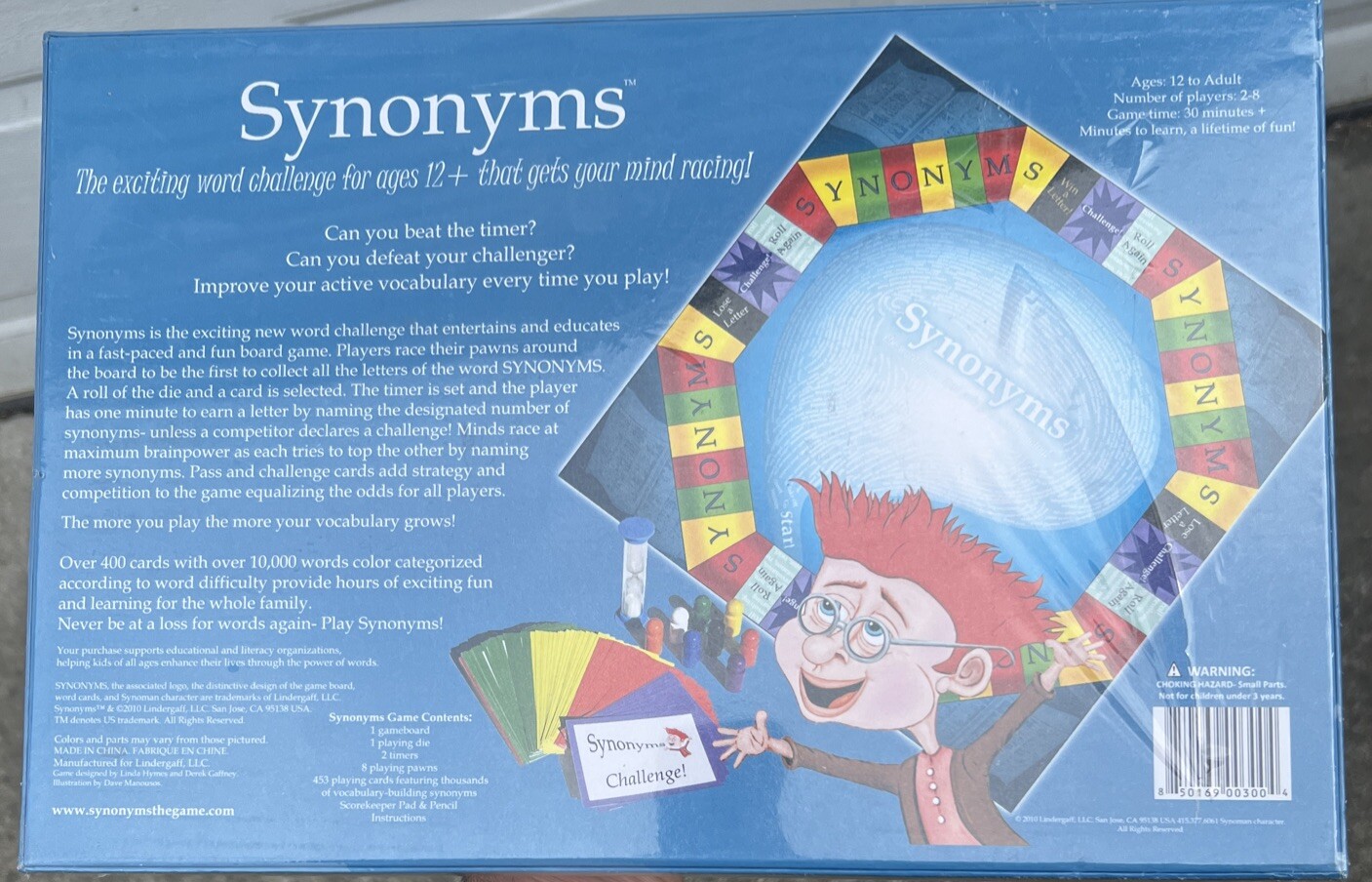 Synonyms Word Challenge Game Educational Learning Vocabulary Board Game Age 12+