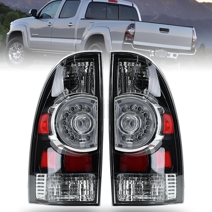 Tail Light Assembly Compatible With 2005-2015 Tacoma Pickup Driver and Passenger