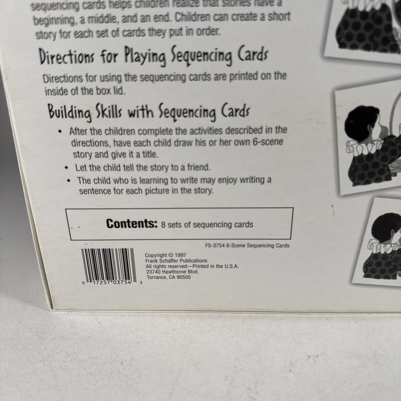 Educational 6-Scene Sequencing Cards ~ Kids Learning Game Cards-Complete
