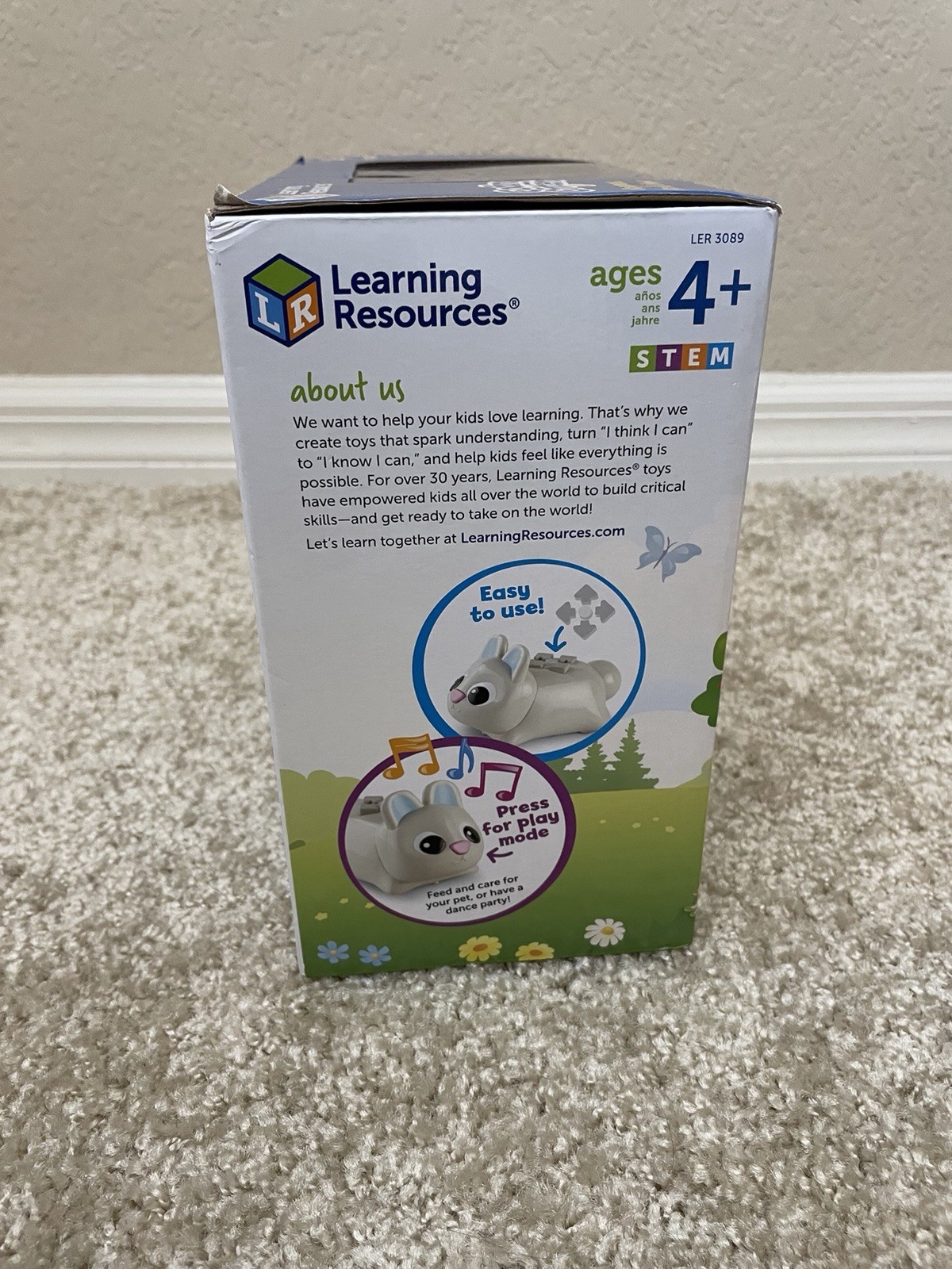 NEW Learning Resources – Coding Critters Bopper, Hip & Hop, LER3089 Bunny Rabbit