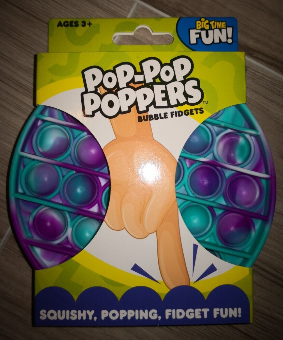 Brand New Pop-Pop Poppers Bubble Fidget Toy From Big Time Fun Multi-Color
