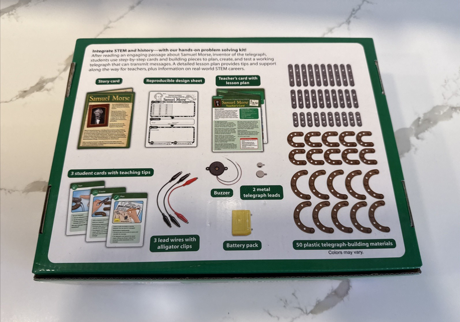 Lakeshore STEM Famous Inventors Problem Solving Kit Samuel Morse READ