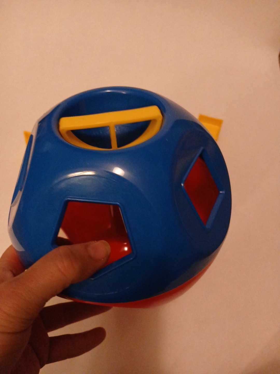 [COL] 1960’s Tupperware SHAPE-O-BALL Educational Toy x 10 Puzzle Blocks Complete