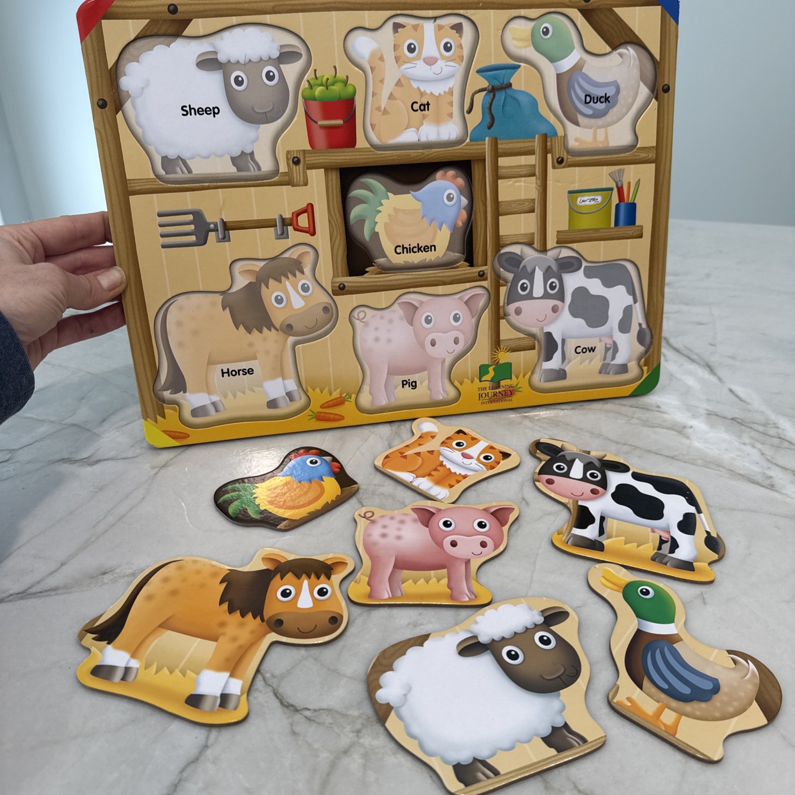 The Learning Journey My First Lift & Learn Puzzle – On the Farm: 7 Pcs