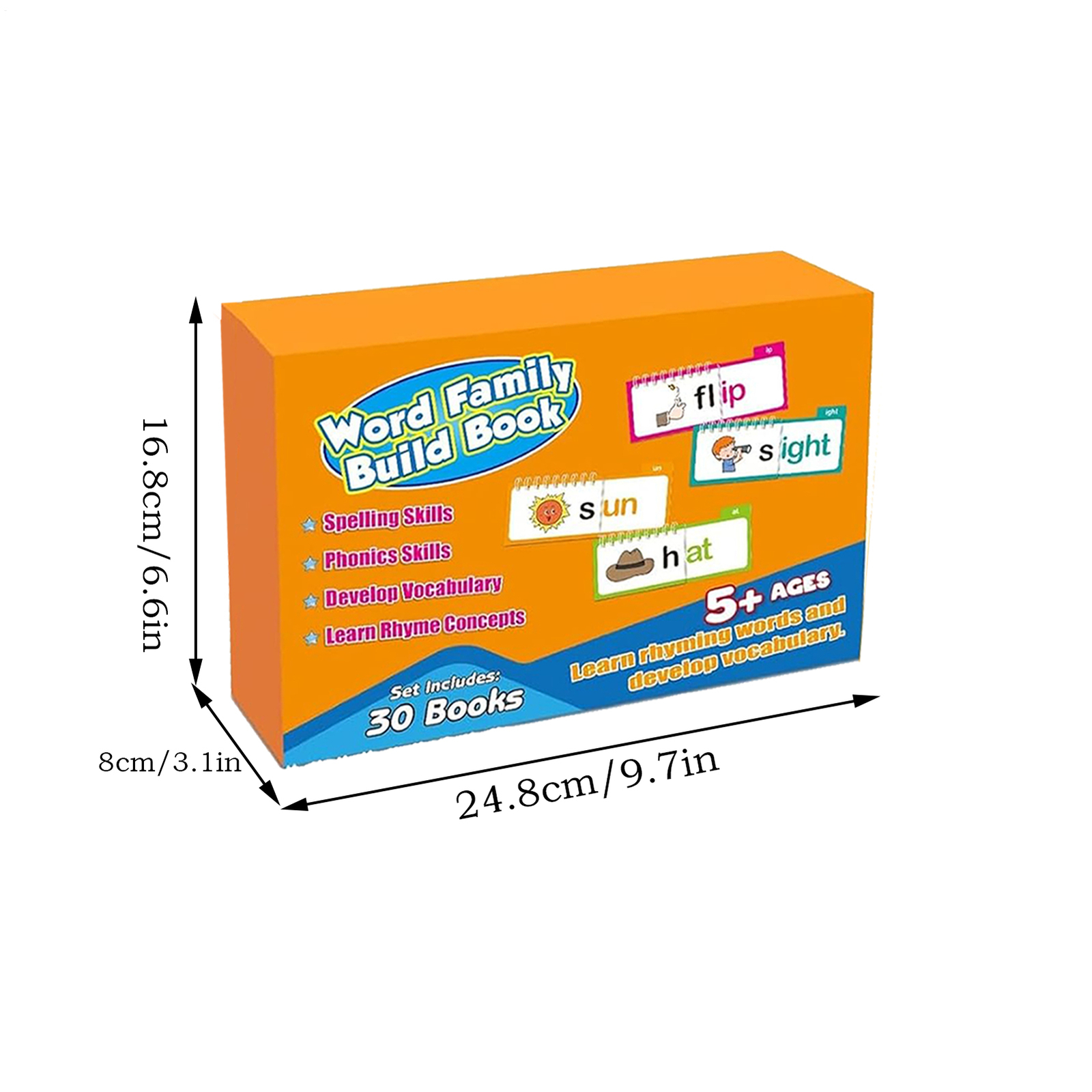 30 Read And Rhyme Flip Books Word Family Build Book Educational Reading Games