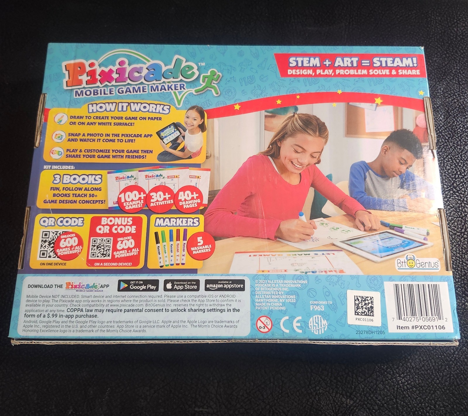 BfrGenius Pixicade Mobile Game Maker Create 1200 STEM Art STEAM PXC01106