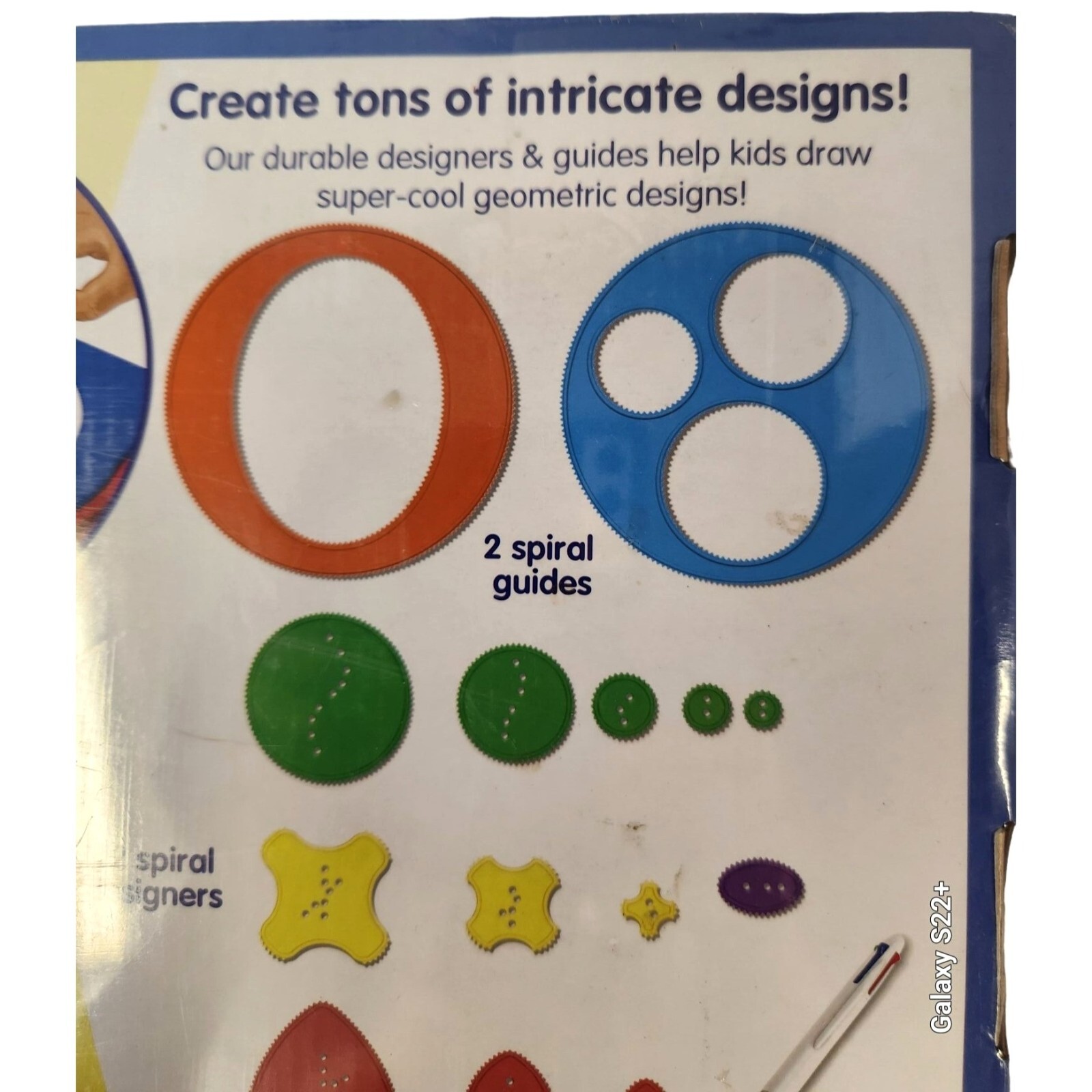 Lakeshore Spiral Art Design Center Ages 4 and Up Includes Case 12 Spiral Designe