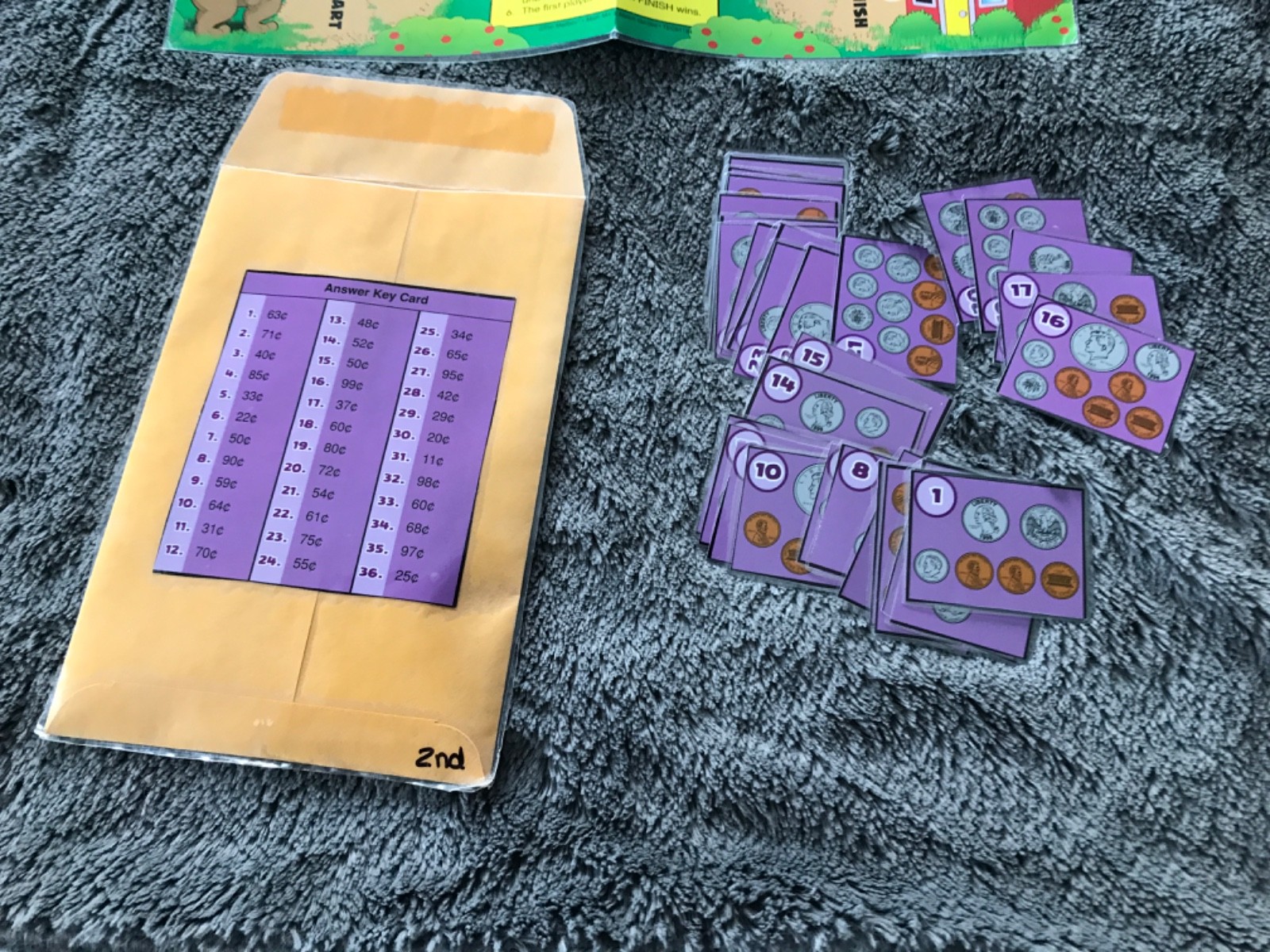 Follow the Scent! Counting to 99 money math teacher game resources 2nd gr