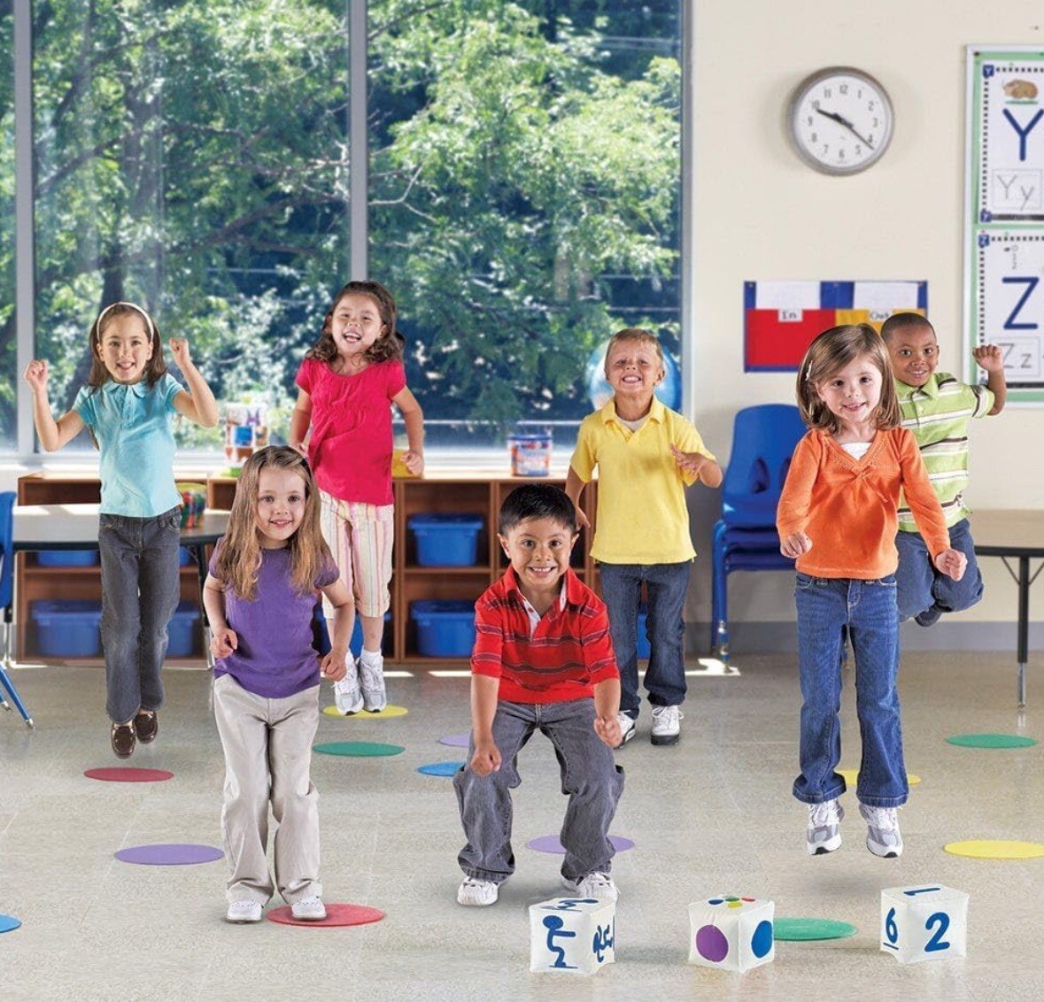 Learning Resources Ready, Set, Move! Classroom Activity Game,…