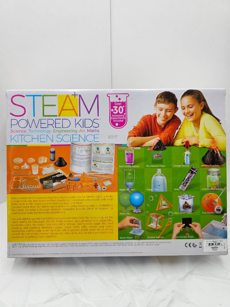 Steam Powered Kids Kitchen Science Kit 30 Specially Designed Reusable Experiment