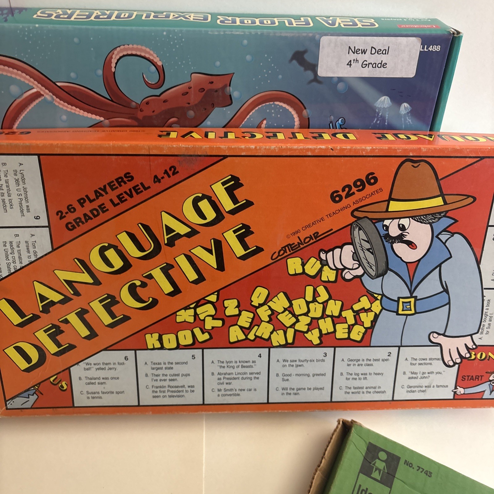 Learning Center Lakeshore Activity Set Lot Of 11 Games 4-9 Homeschool Education