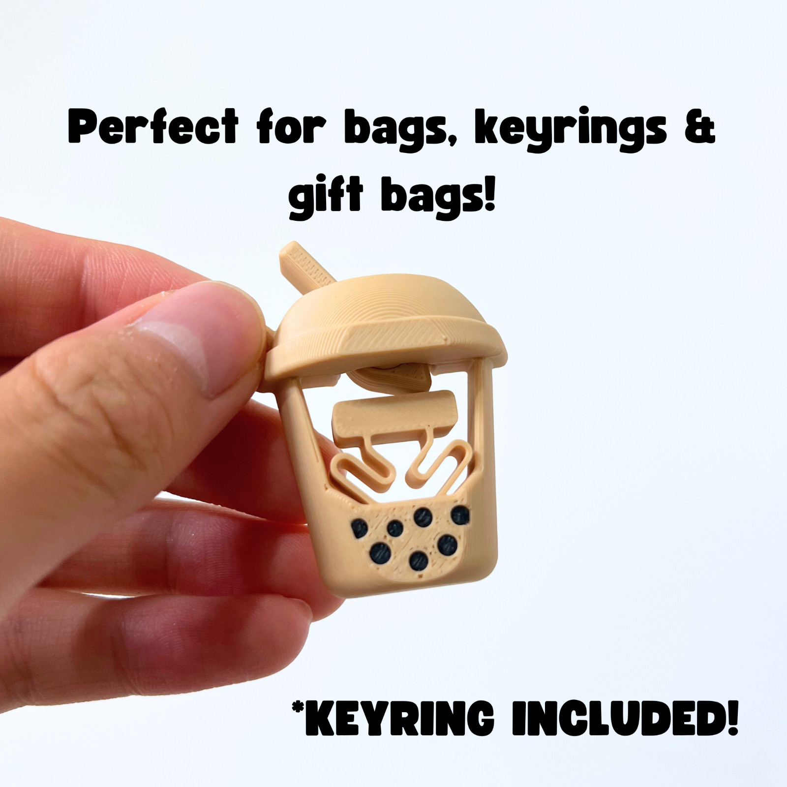 2pk Bubble Tea Cute Fidget Toy – Cute, Small, Boba Toy Fidget, Clicky, 3D