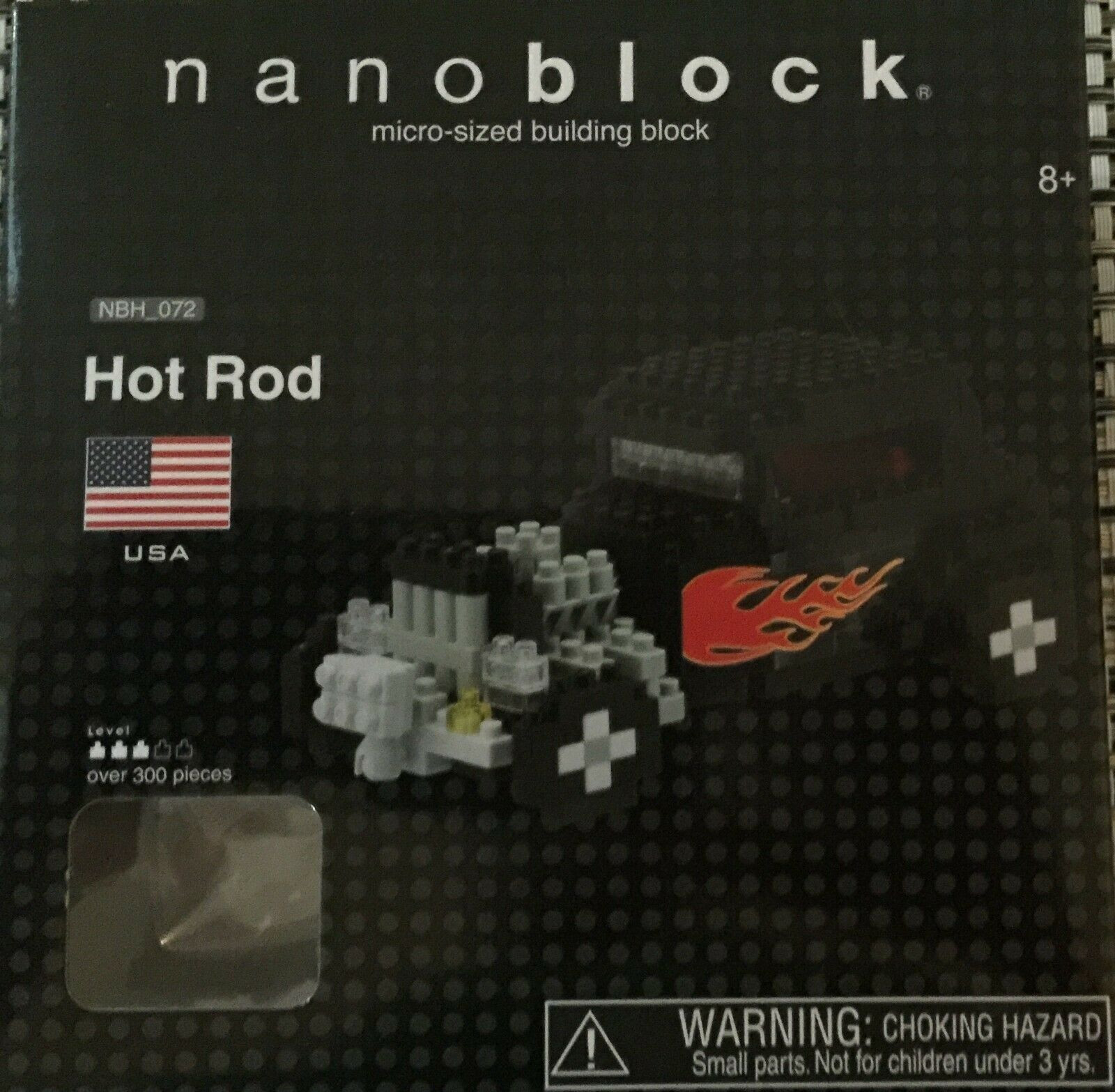 Nanoblock Micro Sized Building Block Set NBH072 Hot Rod 300 pc Building Kit NIP