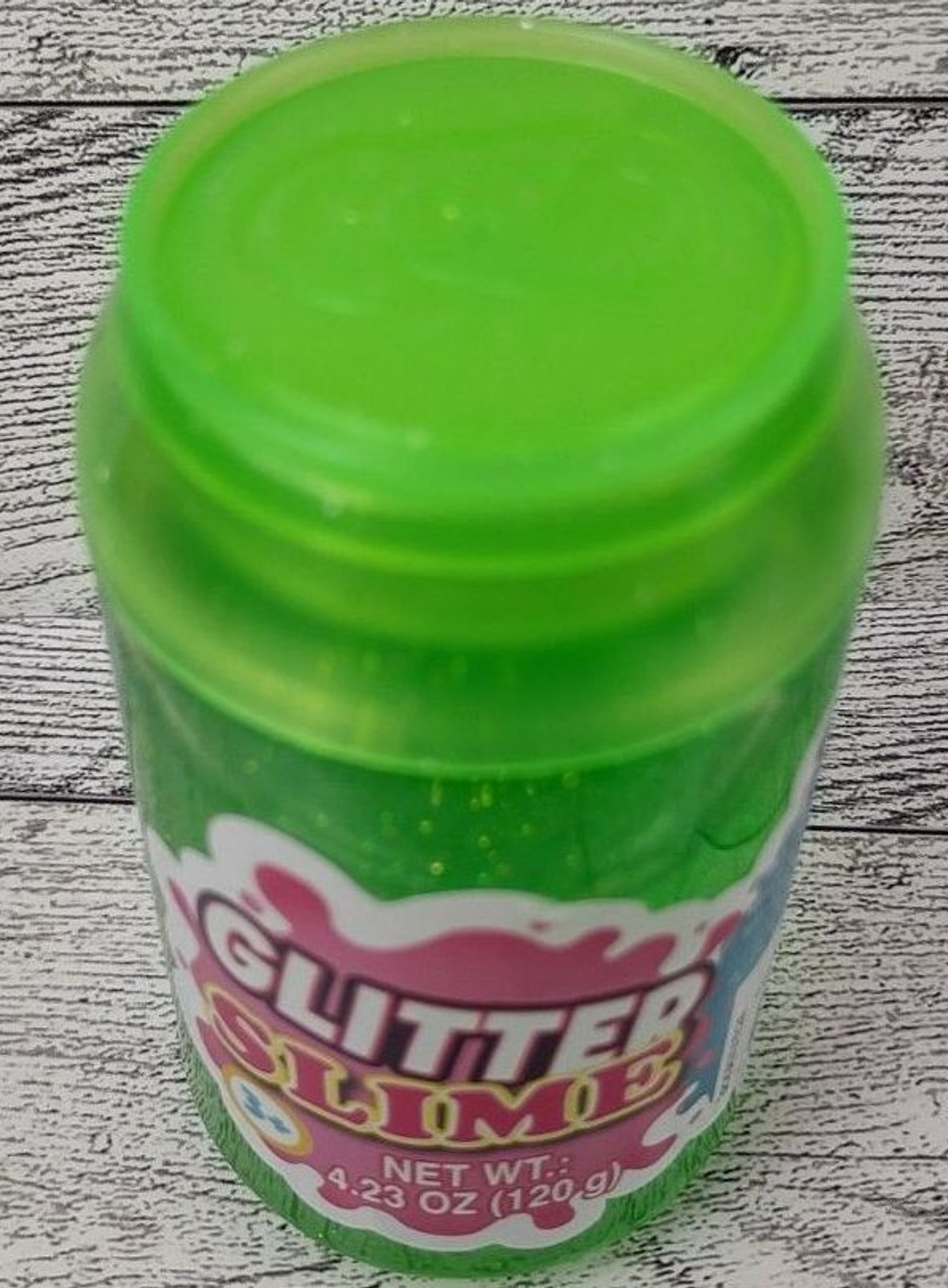 Green Glitter Slimy Slime Soda Pop Glittery Toy 4.23oz 120g Sealed ages 3+ small