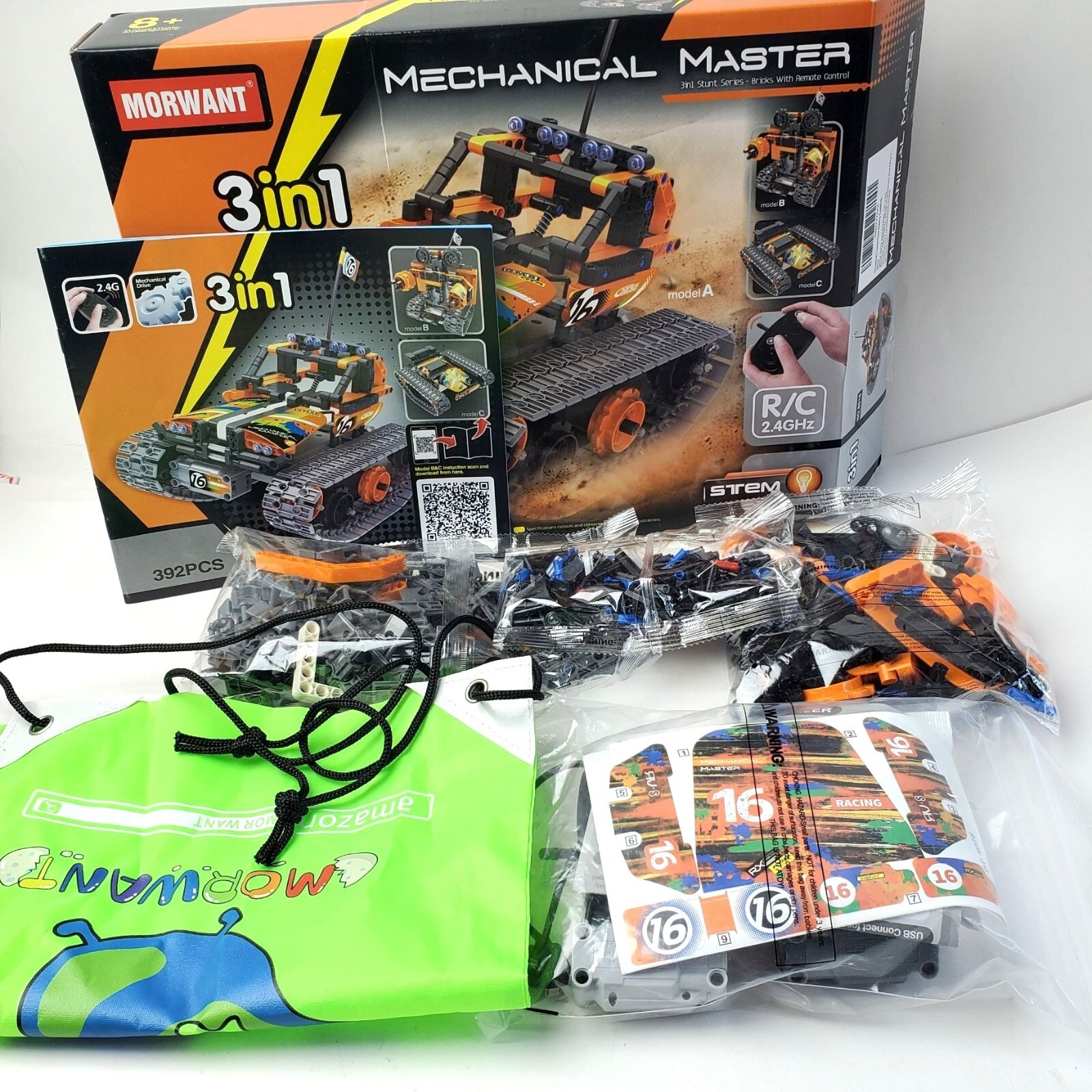 STEM Morwant Mechanical Master R/C 3 in 1 Stunt Series No. 8016 Ages 8+