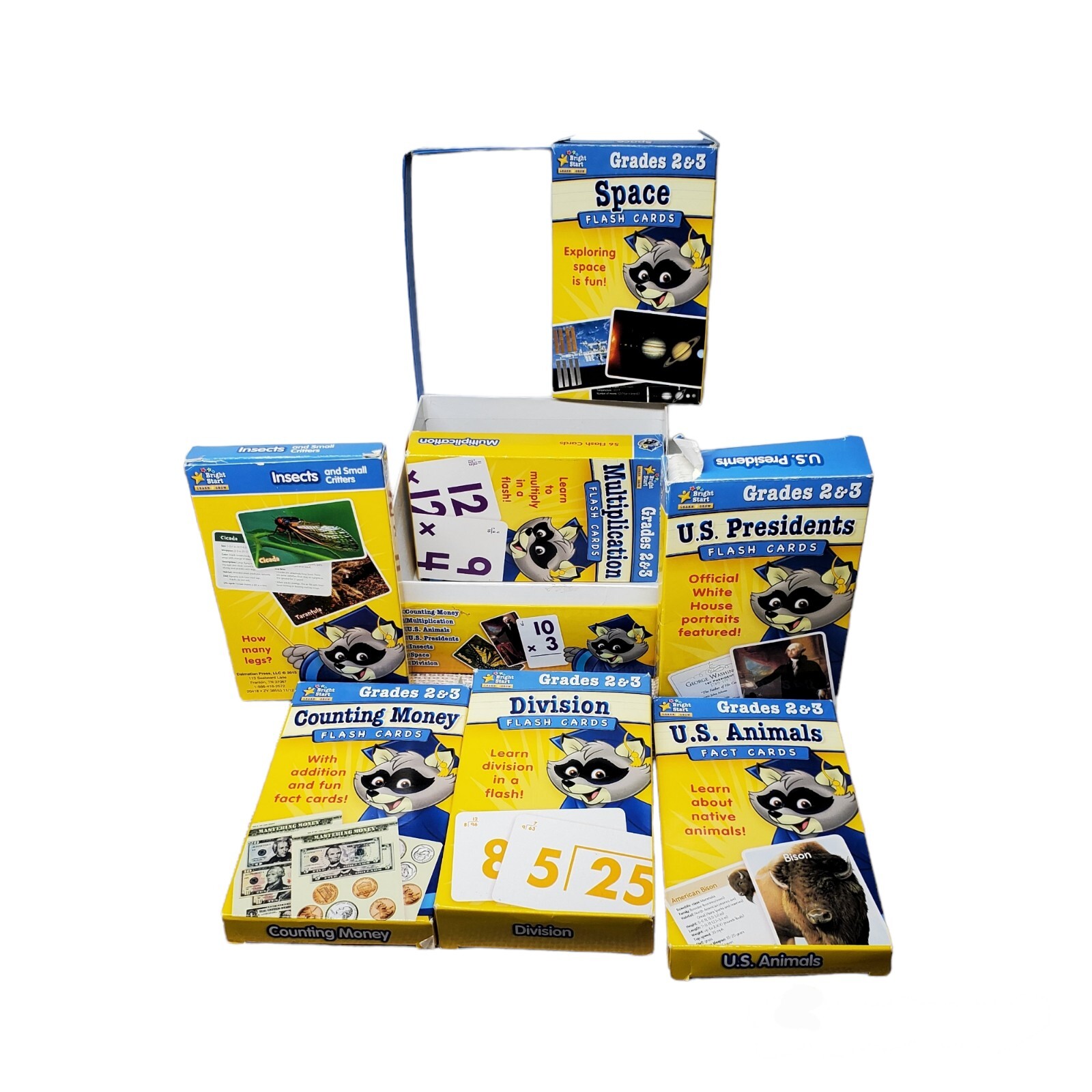 Bright Start Learn And Grow Grades 2 & 3 Flash Cards 5 Categories Counting