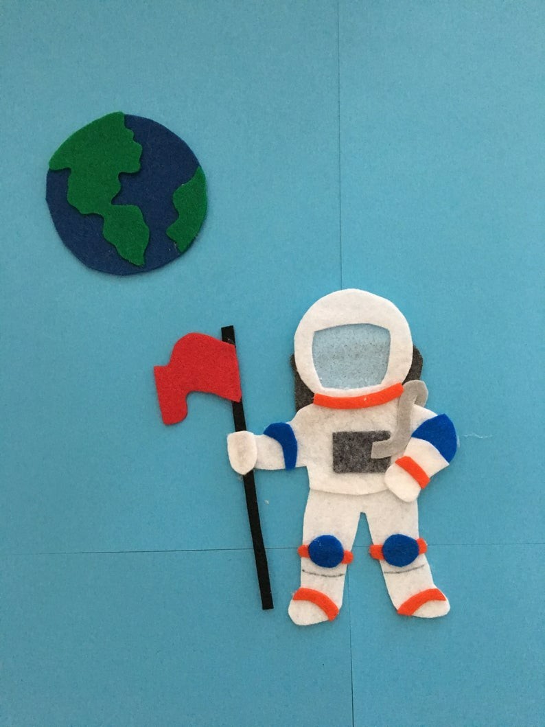 Outer Space Felt Set for Flannel or Felt Board Play