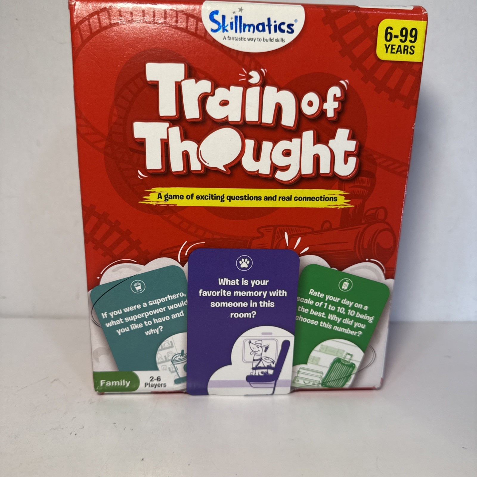 Train of Thought Card Game Travel & Family Game for 6 +Year up. Skillmatics