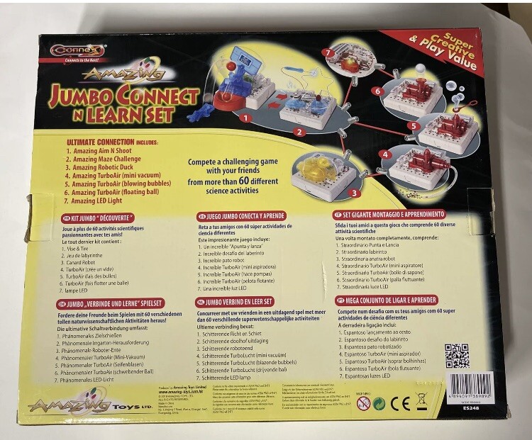 Connex Jumbo connect N Learn Circuit set. Model ES248. Brand New!