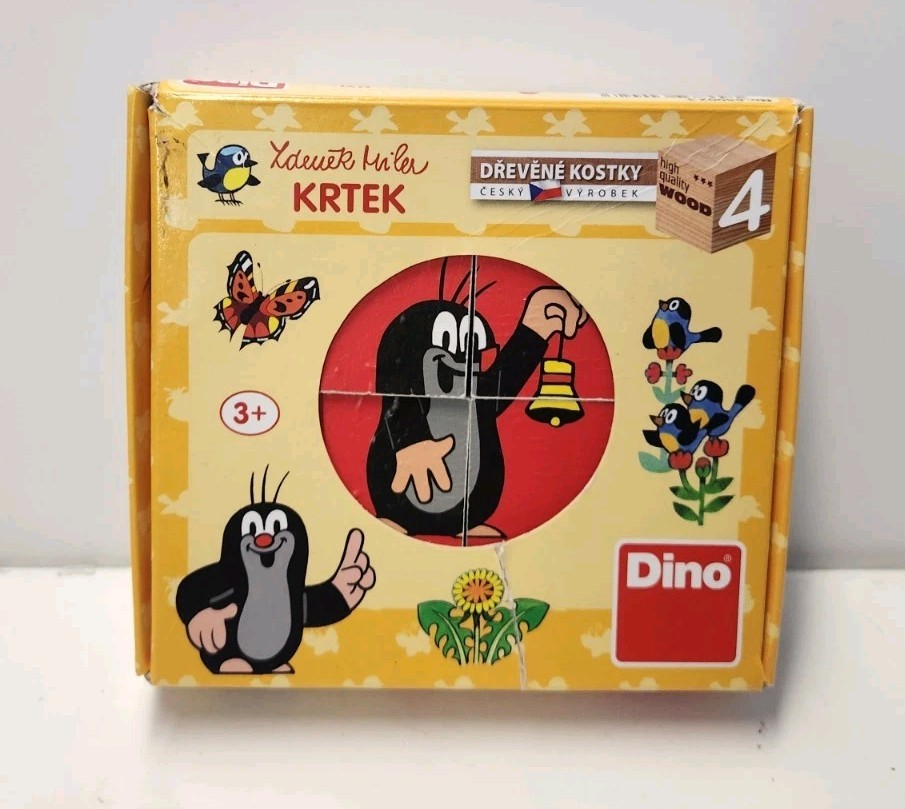 Dino Toys Wooden Puzzles Cubes Little Mole And Friends Czech Republic
