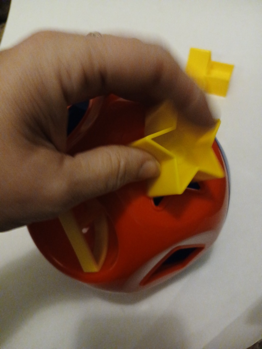 [COL] 1960’s Tupperware SHAPE-O-BALL Educational Toy x 10 Puzzle Blocks Complete