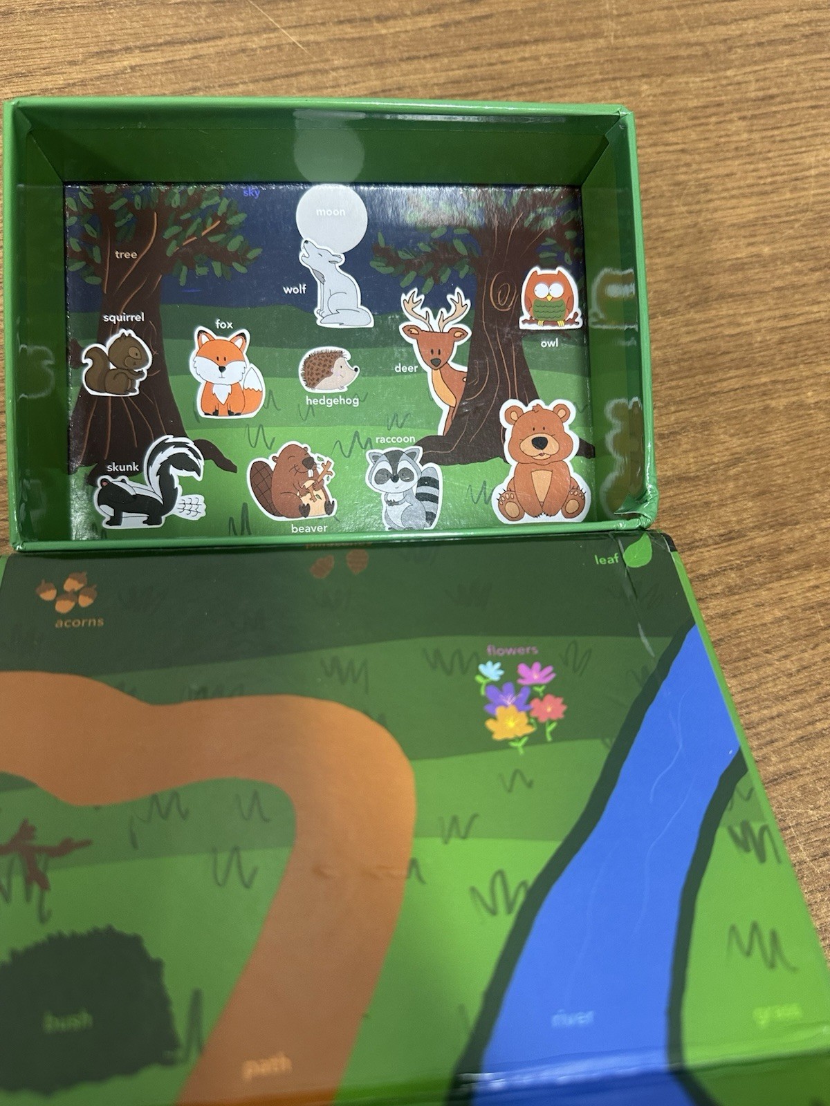 Educational Blocks Playset 6 Sets Blocks Matching Scenes Used For Speech Therapy