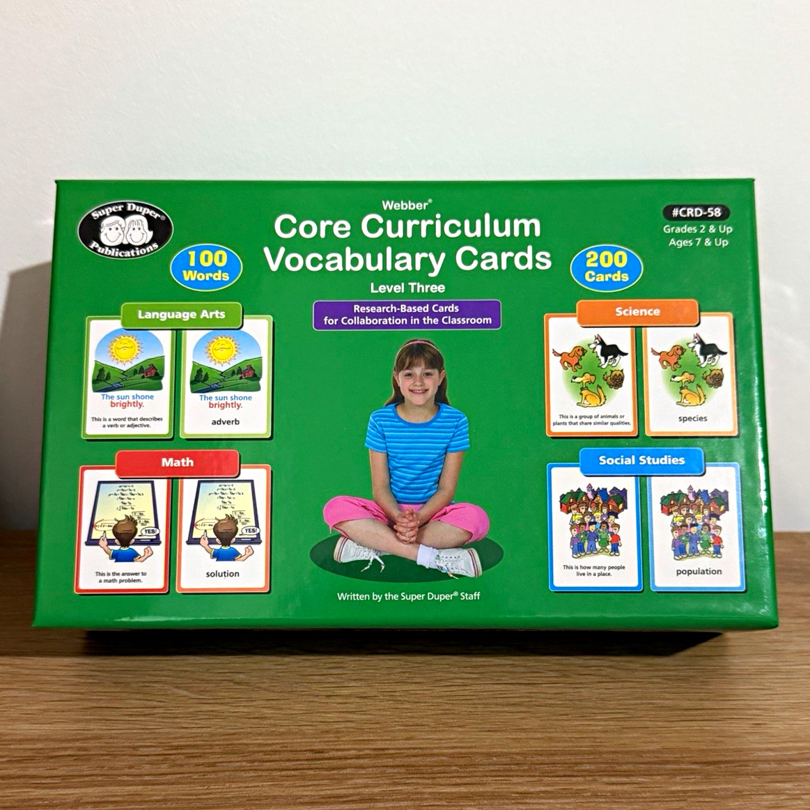 Super Duper Webber Core Curriculum Vocabulary Cards Level 3 CRD-58 200 Cards 7+