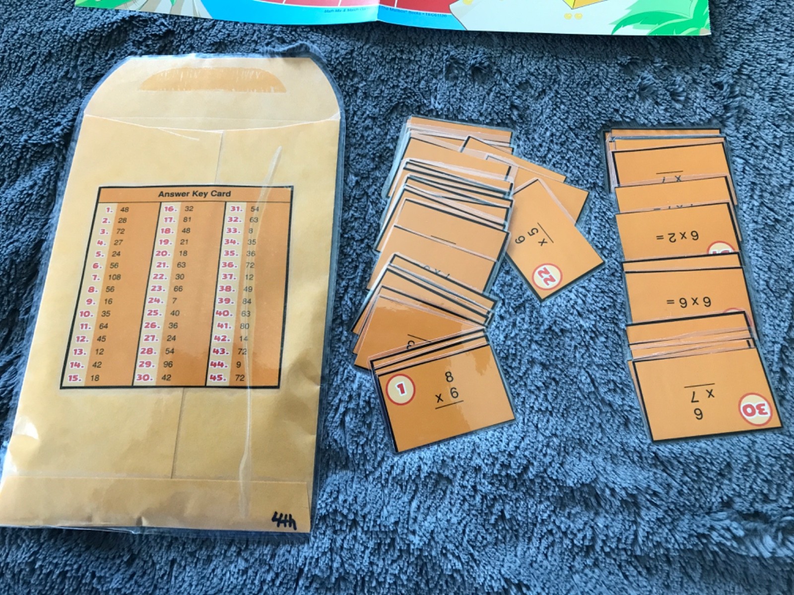 Full speed ahead! Multiply by 6, 7, 8, 9 math file folder game grade 4