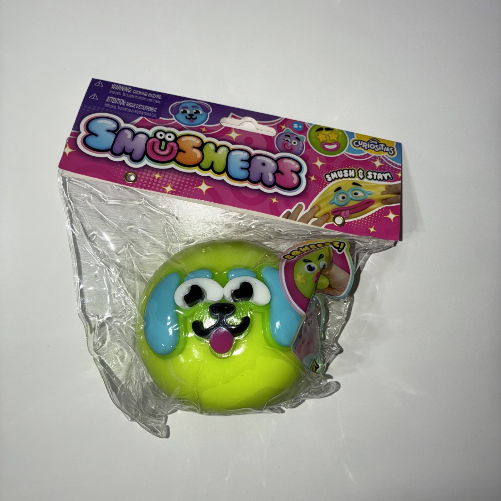 ORB Curiosities Smushers Dog Face Swap Squishy Smush GREEN – VIRAL – New Sealed
