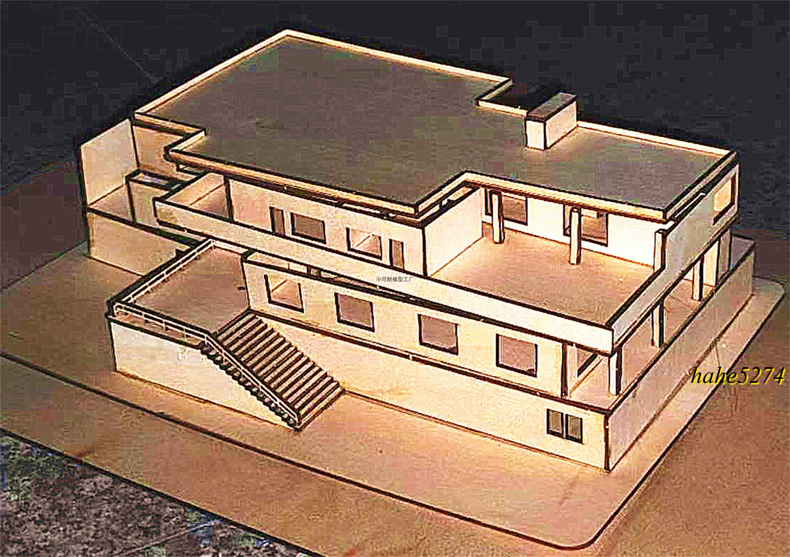 1:75/100/150 Villa Tugendhat Wooden Assembly Model Architectural Handcraft Kit