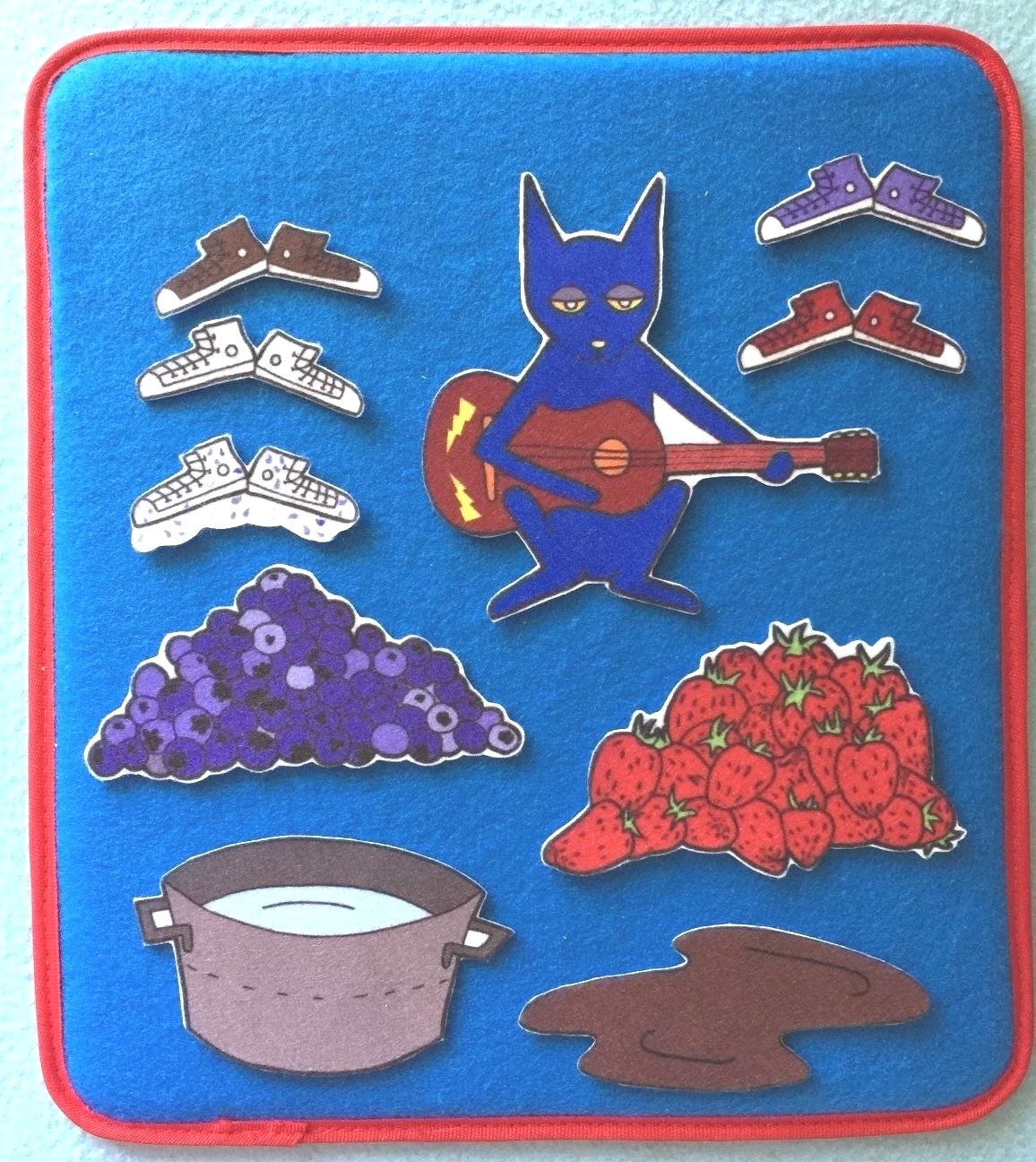 Pete the Cat I love my white shoes Felt / Flannel Board Set
