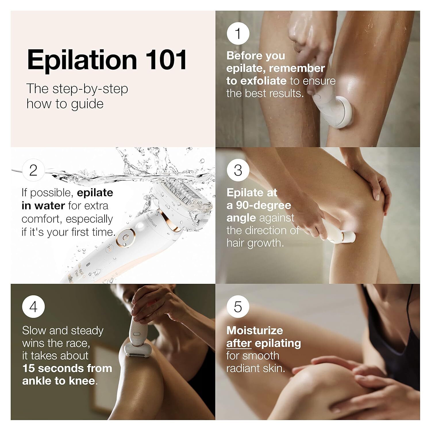 Braun Epilator Silk-épil 9 Flex 9-300 Beauty Set, Facial Hair Removal for Women,