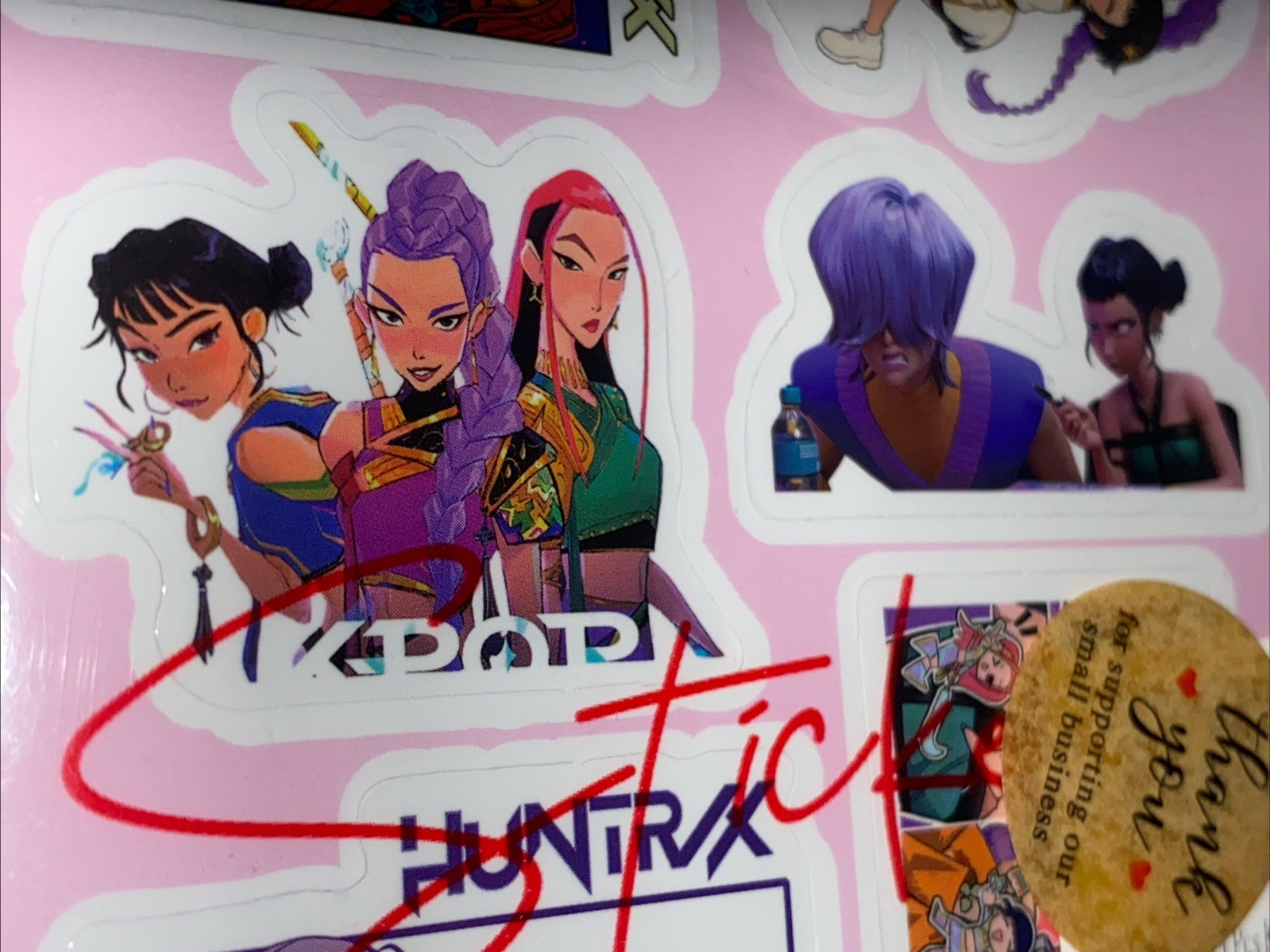 K-POP Demon Hunters 125 Korean Stickers Washi Tape Rumi Mira Zoey Saja Boys NEW