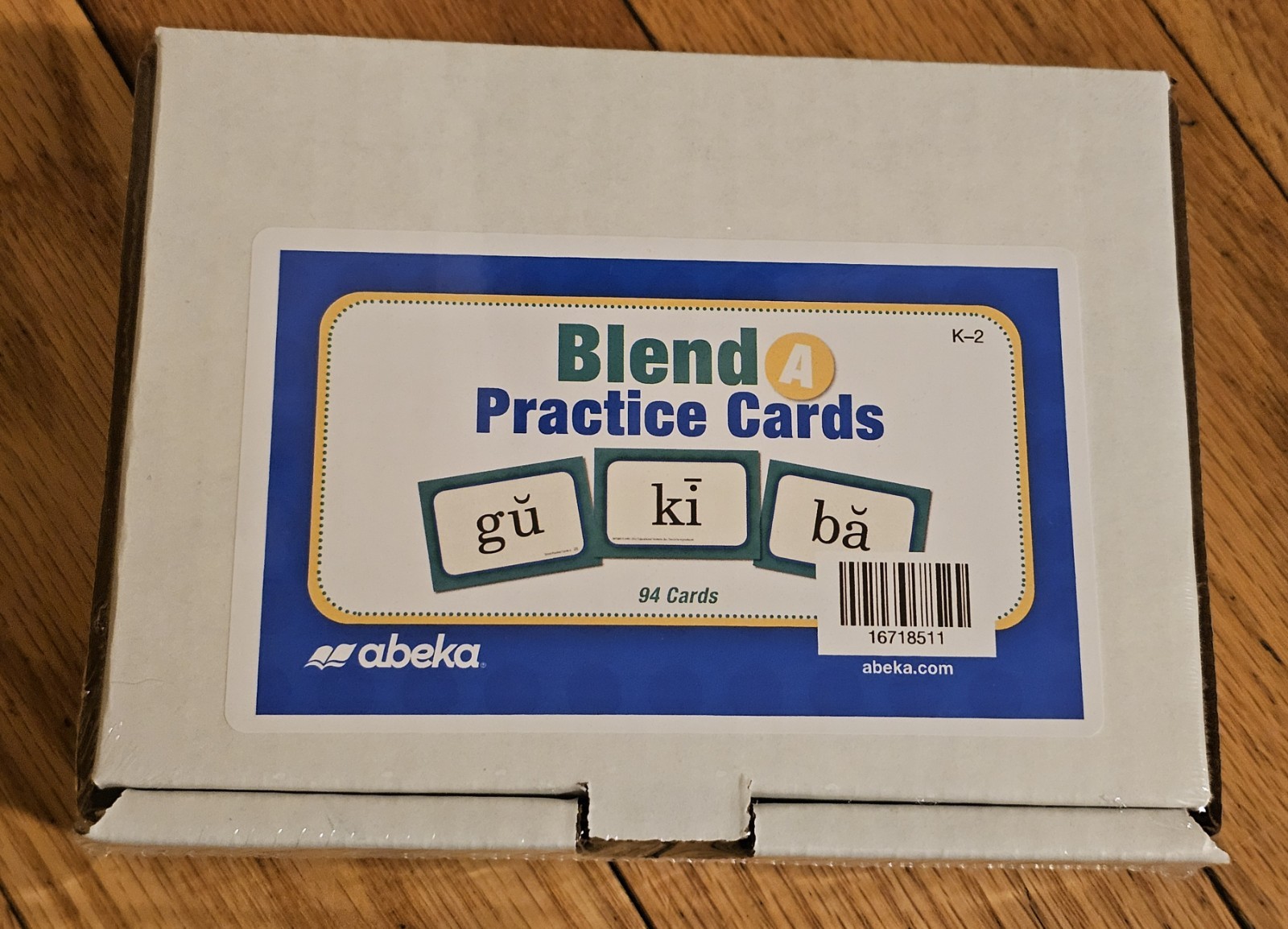 Abeka Blend A Practice Cards 94 Educational Reading Phonics Letters Set K-2