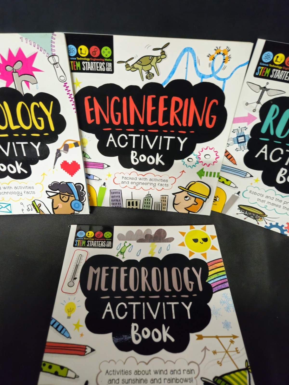 STEM Book Lot Of 6 Activity Learning Fun Toy Education Engineering Robotics