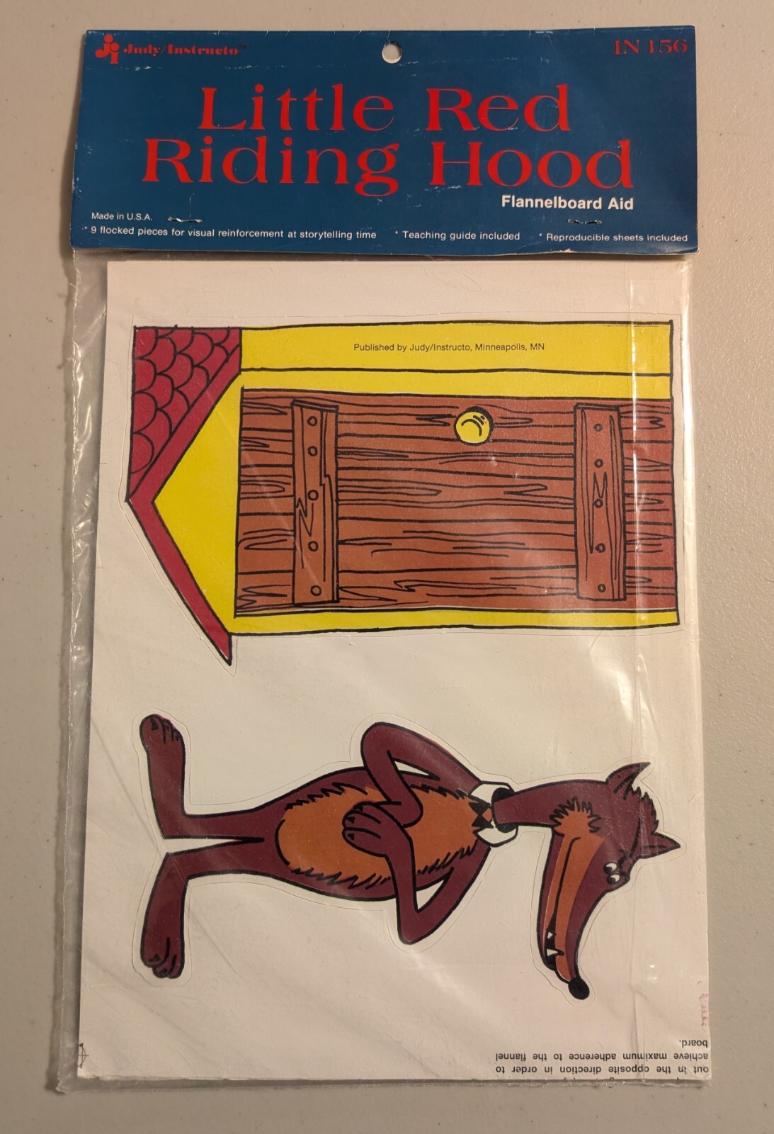 Vtg Judy Instructo Little Red Riding Hood Flannelboard Storytelling Visual Aid