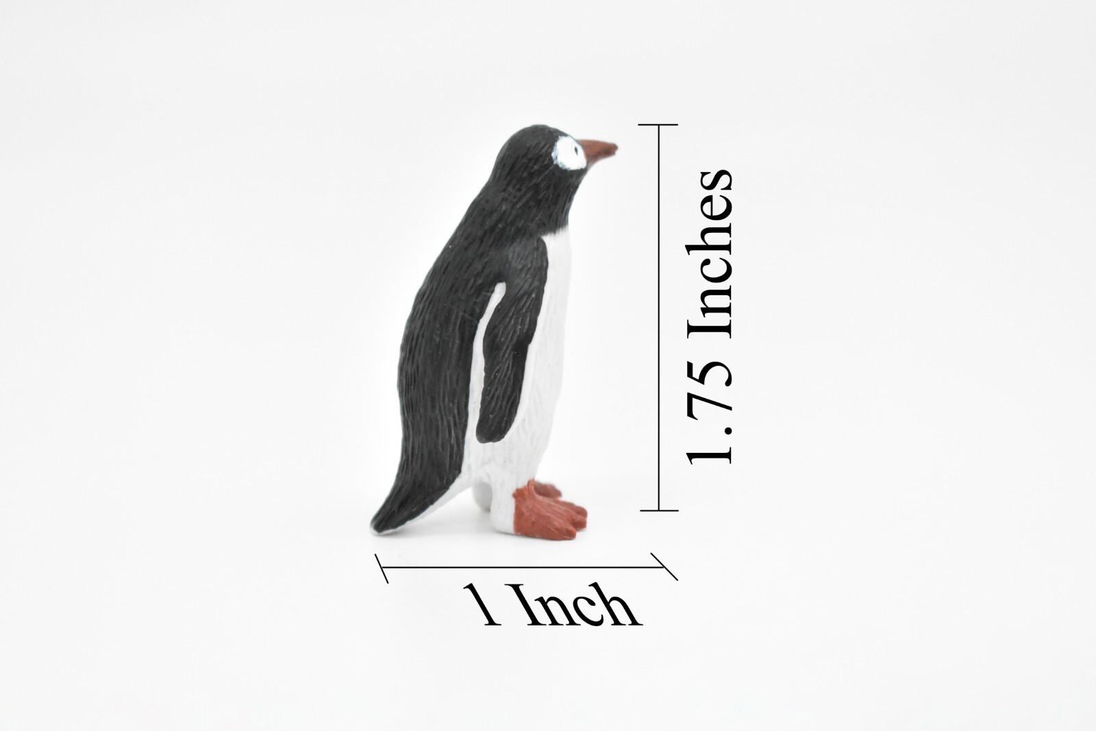 Penguin, Gentoo, Very Nice Plastic Model, Hand Painted Toy 1 3/4″ OK23 B618