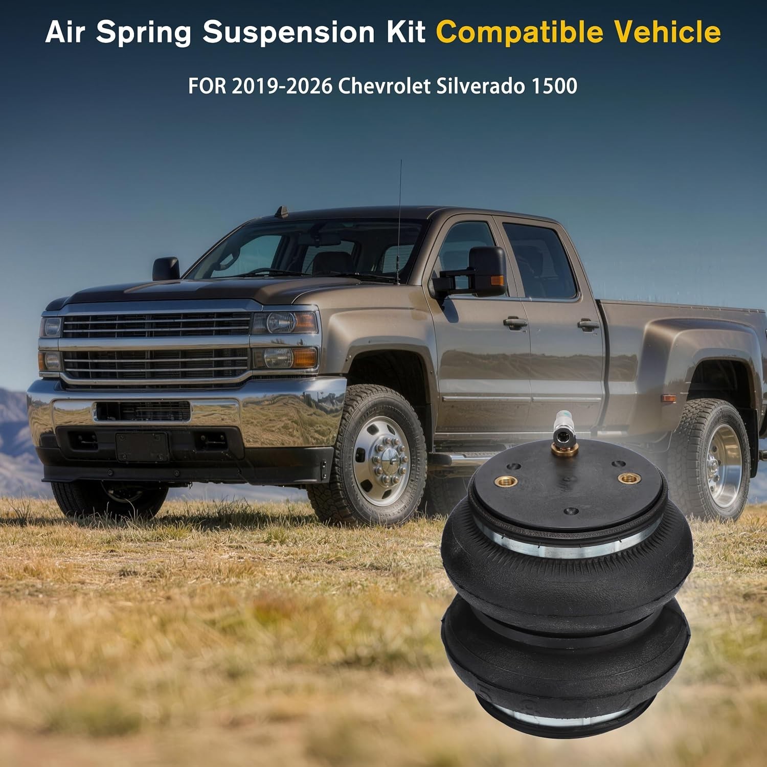 TOPICK Rear Air Bags Suspension Kit for 2019-2026 Chevrolet Chevy Silverado G…